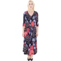 Berries-01 Quarter Sleeve Wrap Maxi Dress View1