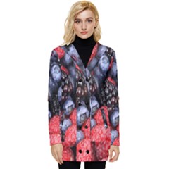 Berries-01 Button Up Hooded Coat  by nateshop