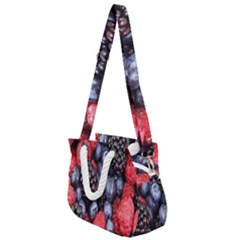 Berries-01 Rope Handles Shoulder Strap Bag by nateshop