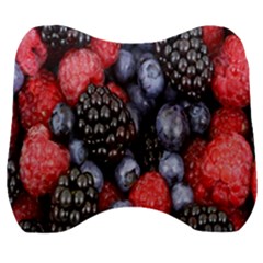 Berries-01 Velour Head Support Cushion by nateshop