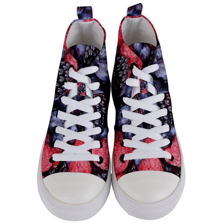 Berries-01 Women s Mid-Top Canvas Sneakers