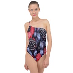 Berries-01 Classic One Shoulder Swimsuit by nateshop