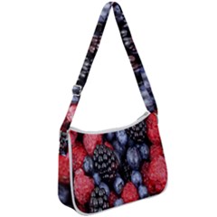 Berries-01 Zip Up Shoulder Bag by nateshop