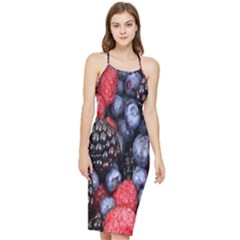 Berries-01 Bodycon Cross Back Summer Dress by nateshop