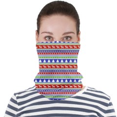 Christmas-color-stripes Pattern Face Seamless Bandana (adult) by Bedest