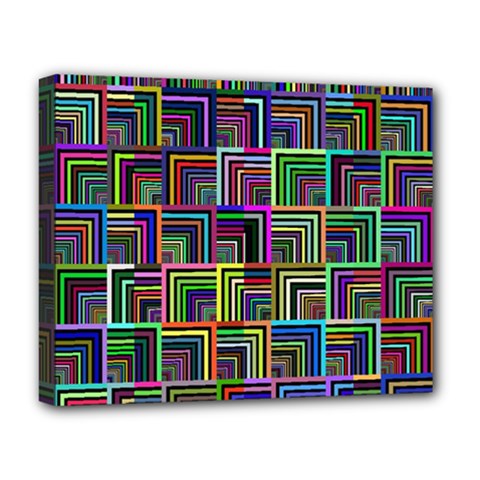 Wallpaper-background-colorful Deluxe Canvas 20  X 16  (stretched) by Bedest