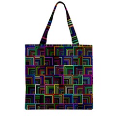 Wallpaper-background-colorful Zipper Grocery Tote Bag by Bedest