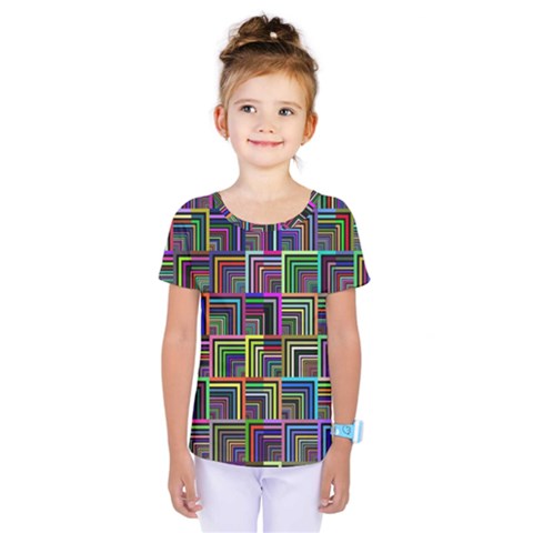 Wallpaper-background-colorful Kids  One Piece T-shirt by Bedest