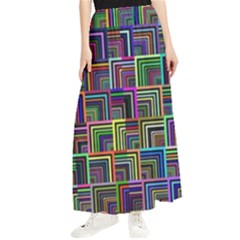 Wallpaper-background-colorful Maxi Chiffon Skirt by Bedest