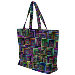 Wallpaper-background-colorful Zip Up Canvas Bag by Bedest