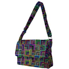 Wallpaper-background-colorful Full Print Messenger Bag (l) by Bedest