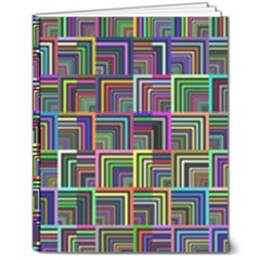 Wallpaper-background-colorful 8  X 10  Hardcover Notebook by Bedest