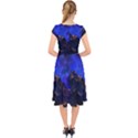 Landscape-sci-fi-alien-world Cap Sleeve Front Wrap Midi Dress View2