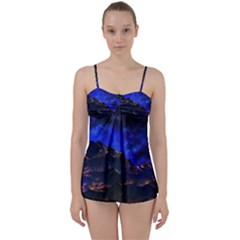 Landscape-sci-fi-alien-world Babydoll Tankini Set by Bedest