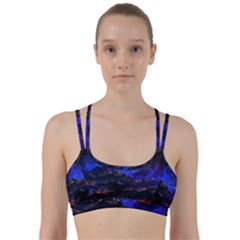 Landscape-sci-fi-alien-world Line Them Up Sports Bra by Bedest