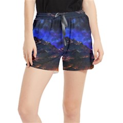 Landscape-sci-fi-alien-world Women s Runner Shorts by Bedest