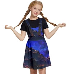 Landscape-sci-fi-alien-world Kids  Apron Dress by Bedest