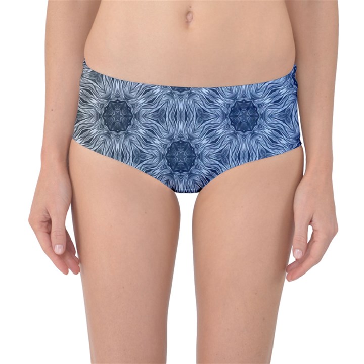 Pattern-patterns-seamless-design Mid-Waist Bikini Bottoms