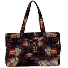 Library-tunnel-books-stacks Canvas Work Bag by Bedest