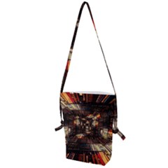 Library-tunnel-books-stacks Folding Shoulder Bag by Bedest