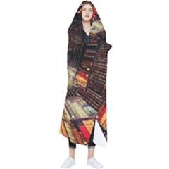 Library-tunnel-books-stacks Wearable Blanket by Bedest