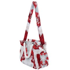 Christmas-background-tile-gifts Rope Handles Shoulder Strap Bag