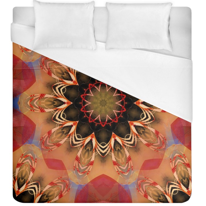 Abstract-kaleidoscope-design Duvet Cover (King Size)