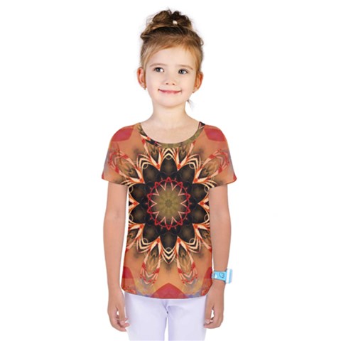 Abstract-kaleidoscope-design Kids  One Piece T-shirt by Bedest