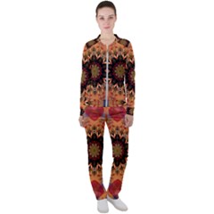 Abstract-kaleidoscope-design Casual Jacket And Pants Set by Bedest