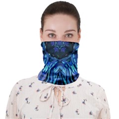 Background-blue-flower Face Covering Bandana (adult) by Bedest