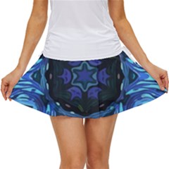 Background-blue-flower Women s Skort