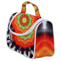 Abstract-kaleidoscope-colored Satchel Handbag by Bedest