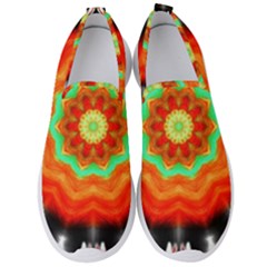 Abstract-kaleidoscope-colored Men s Slip On Sneakers by Bedest