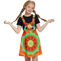 Abstract-kaleidoscope-colored Kids  Apron Dress by Bedest