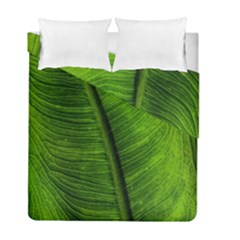 Green-leaf-plant-freshness-color Duvet Cover Double Side (full/ Double Size) by Bedest