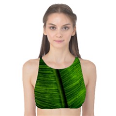 Green-leaf-plant-freshness-color Tank Bikini Top by Bedest