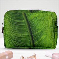 Green-leaf-plant-freshness-color Make Up Pouch (medium) by Bedest