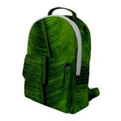 Green-leaf-plant-freshness-color Flap Pocket Backpack (large) by Bedest