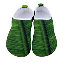 Green-leaf-plant-freshness-color Kids  Sock-style Water Shoes by Bedest