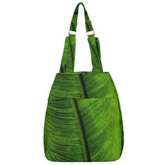 Green-leaf-plant-freshness-color Center Zip Backpack by Bedest