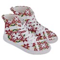 Christmas-wallpaper-background Women s Hi-Top Skate Sneakers View3