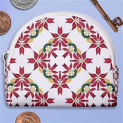 Christmas-wallpaper-background Horseshoe Style Canvas Pouch by Bedest