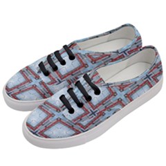 Pattern-cross-geometric-shape Women s Classic Low Top Sneakers by Bedest