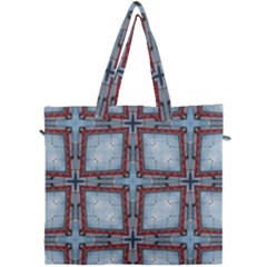 Pattern-cross-geometric-shape Canvas Travel Bag by Bedest