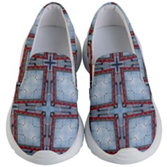 Pattern-cross-geometric-shape Kids Lightweight Slip Ons by Bedest