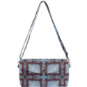 Pattern-cross-geometric-shape Removable Strap Clutch Bag View1