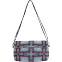 Pattern-cross-geometric-shape Removable Strap Clutch Bag View2