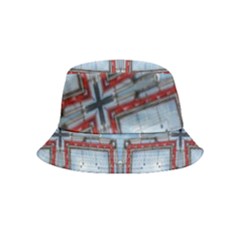 Pattern-cross-geometric-shape Inside Out Bucket Hat (kids) by Bedest