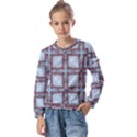 Pattern-cross-geometric-shape Kids  Long Sleeve T-Shirt with Frill  View1