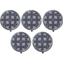 Pattern-cross-geometric-shape Mini Round Pill Box (Pack of 5) View1